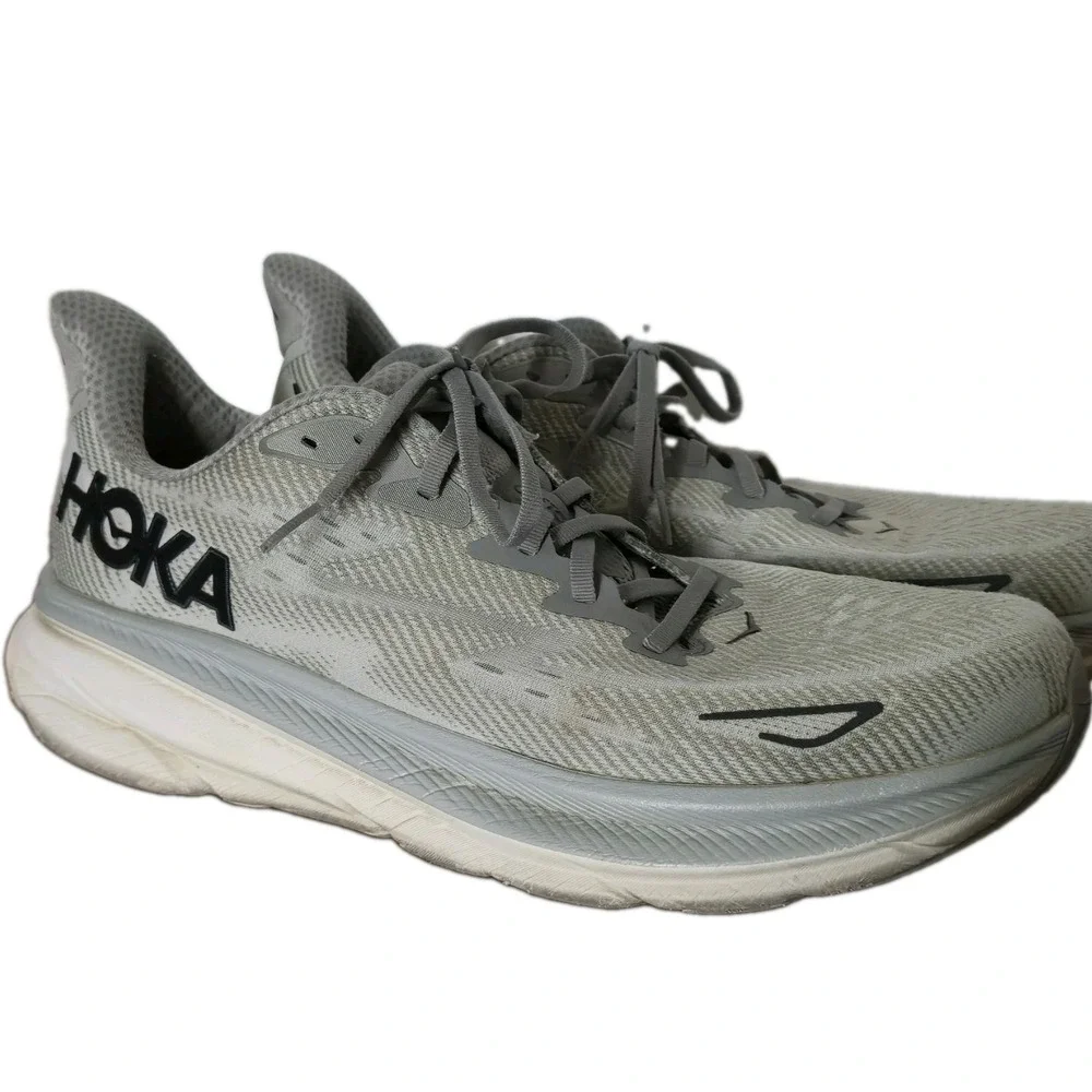 Hoka One One Clifton 9 Mens Size 13 Medium D Harbor Mist Sneakers 1127895 HMBC